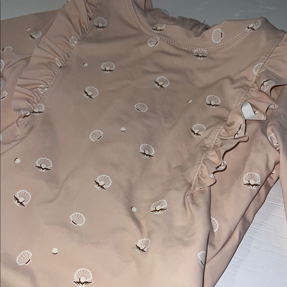 Miles the Label Ruffled Shell Rash Guard One Piece Swimsuit 6 - Picture 3 of 5